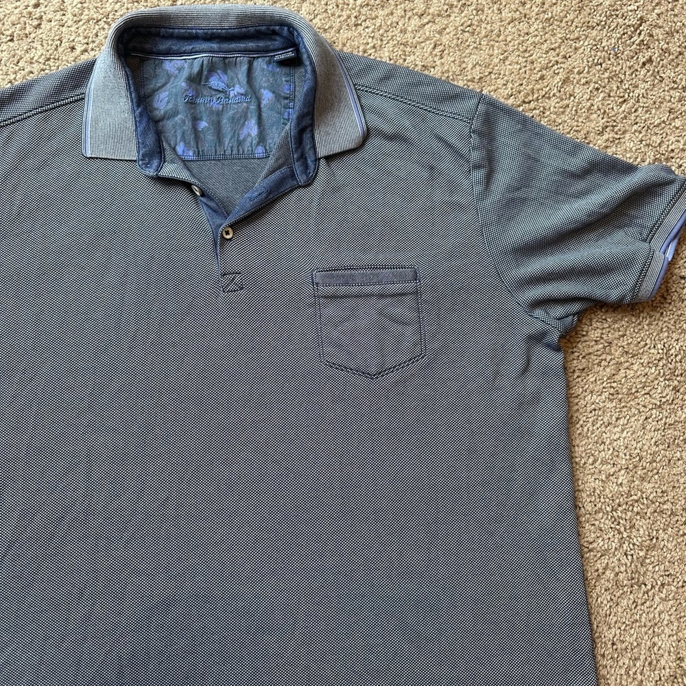 Tommy Bahama Charcoal Polo Shirt